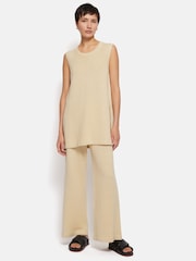 Jigsaw Cream Linen Cotton Knitted Tunic - Image 3 of 7