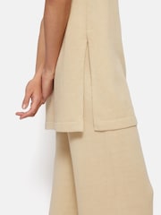 Jigsaw Cream Linen Cotton Knitted Tunic - Image 4 of 7
