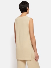 Jigsaw Cream Linen Cotton Knitted Tunic - Image 5 of 7