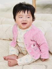 JoJo Maman Bébé Natural 3-Piece Floral Body & Jacket Set - Image 1 of 9