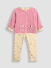 JoJo Maman Bébé Natural 3-Piece Floral Body & Jacket Set - Image 2 of 9