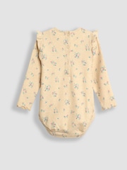 JoJo Maman Bébé Natural 3-Piece Floral Body & Jacket Set - Image 7 of 9
