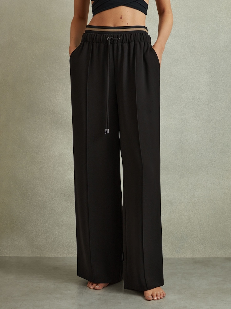 Reiss Fleur Hose mit weitem Bein und Bunddetail - Bild 1 von 6 Reiss Fleur Hose mit weitem Bein und Bunddetail - Bild 1 von 6
