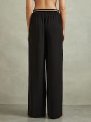Reiss Fleur Hose mit weitem Bein und Bunddetail - Bild 4 von 6