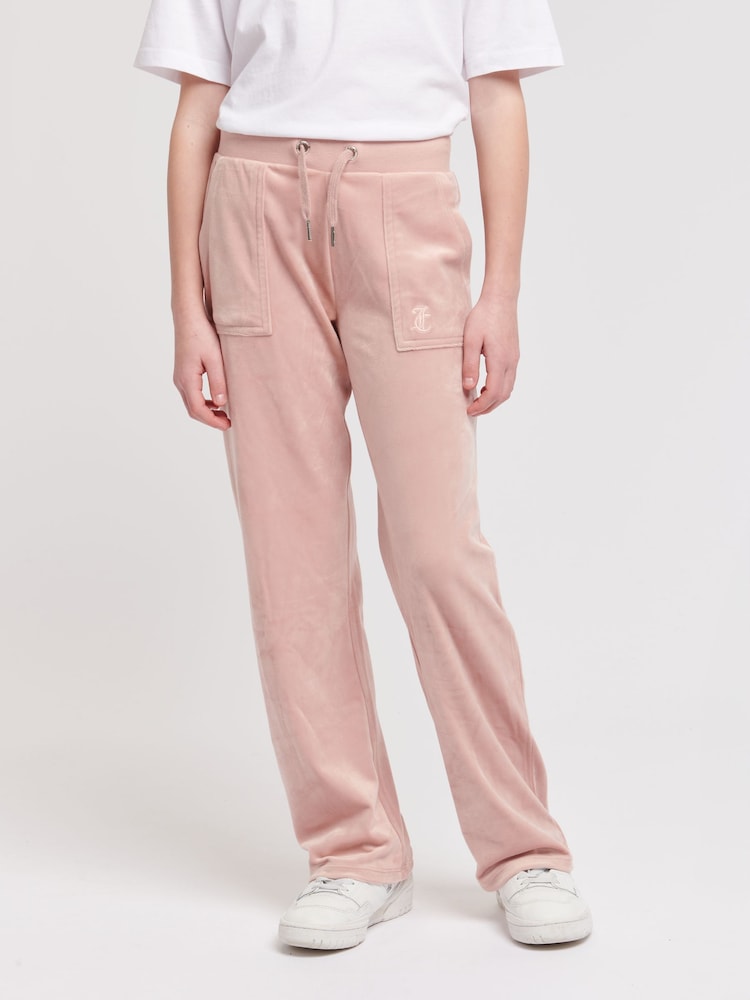 Juicy Couture Baby Pink Tonal Wide Leg Joggers - Image 1 of 7