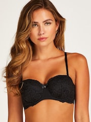 Hunkemöller Marine Padded Underwired Black Bra - Image 1 of 5