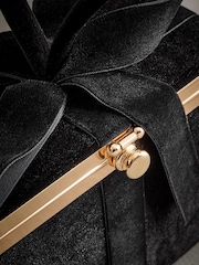 Black Tabitha Simmons Present Bow Box Clutch Bag - Image 11 of 12