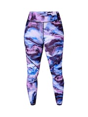 Sweaty Betty Blue Virtual Landscape Print Full Length Power Pro Workout Leggings - Image 5 of 10
