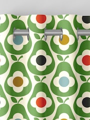 Orla Kiely Green Multi Pear Made to Measure 100% Cotton Curtains - Image 7 of 8