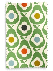 Orla Kiely Green Multi Pear Made to Measure 100% Cotton Curtains - Image 8 of 8