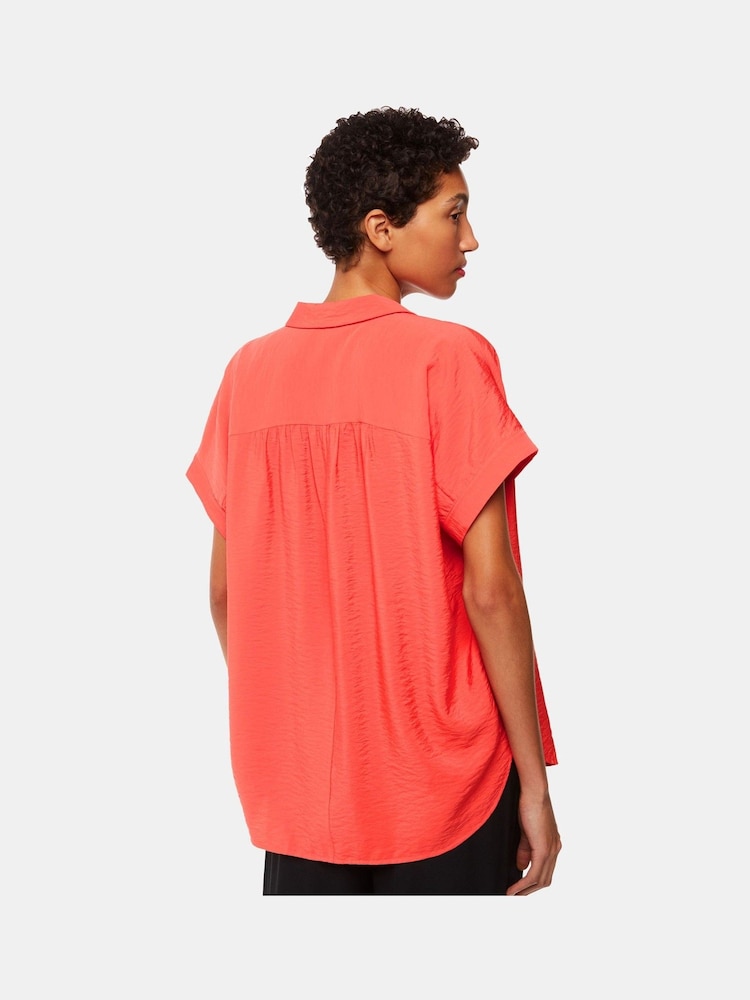 Whistles Orange Nicola Button Through Shirt - Image 2 of 5 Whistles Orange Nicola Button Through Shirt - Image 2 of 5