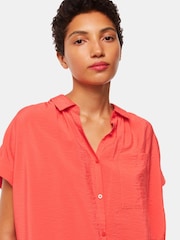 Whistles Orange Nicola Button Through Shirt - Image 4 of 5