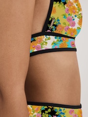 Florere Printed Plunge Neck Bikini Top - Image 4 of 5