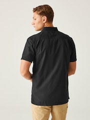 Regatta Black Mens Mindano IX Short Sleeve Shirt - Image 2 of 7