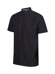 Regatta Black Mens Mindano IX Short Sleeve Shirt - Image 7 of 7