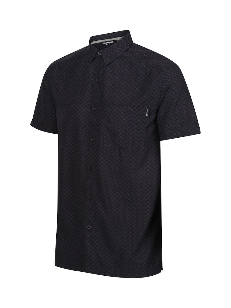 Regatta Black Mens Mindano IX Short Sleeve Shirt - Image 7 of 7
