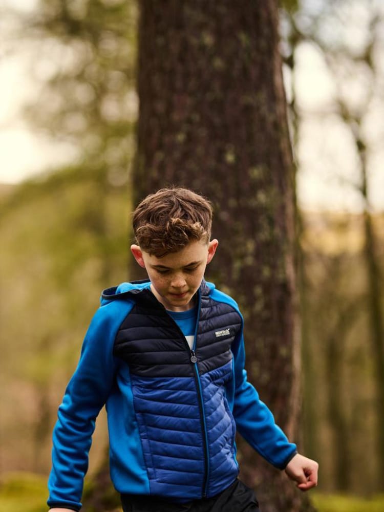 Regatta Blue Dark Kielder Hybrid VIII Stretch Hooded Jacket - Image 1 of 9