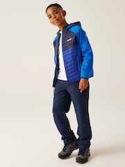 Regatta Blue Dark Kielder Hybrid VIII Stretch Hooded Jacket - Image 3 of 9