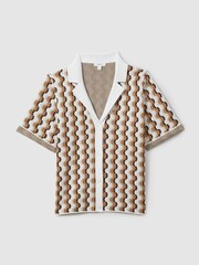 Reiss Rust/White Nessa Polo Shirt - Image 2 of 5