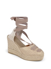 Jones Bootmaker Rosabelle Lace Detail Espadrilles - Image 2 of 5