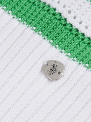 U.S. Polo Assn. Green Oversized Womens Pointelle Knit Collar Jumper - Image 8 of 9