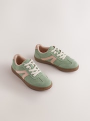 Green/Pink Suede - Retro-Sportschuhe - Bild 1 von 5