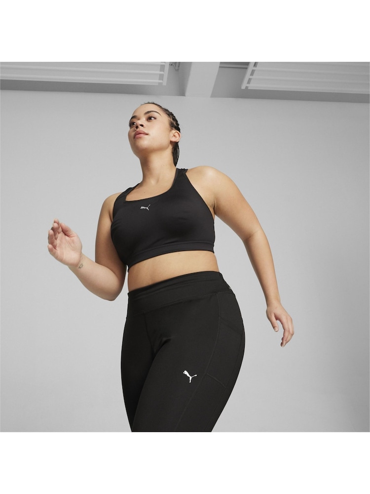 Puma Black Womens 4Keeps Running Bra - Image 1 of 6 Puma Black Womens 4Keeps Running Bra - Image 1 of 6