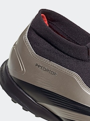 adidas Silver/Black Predator League Laceless Turf Football Boots - Image 11 of 11