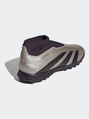 adidas Silver/Black Predator League Laceless Turf Football Boots - Image 5 of 11
