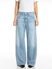 Replay Light Blue Denim Narja Baggy Jeans - Image 1 of 4