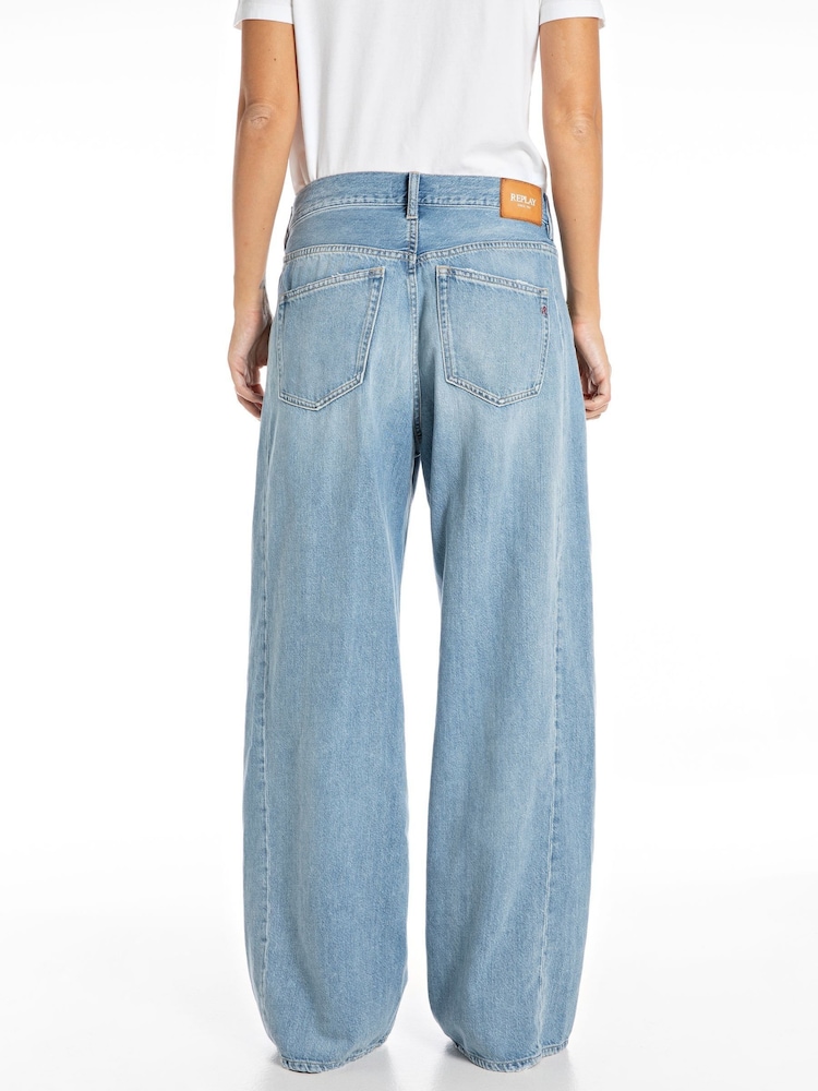 Replay Light Blue Denim Narja Baggy Jeans - Image 3 of 4