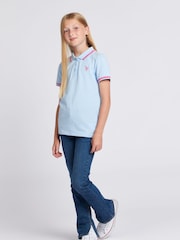 Azul - U.S. Polo Assn. Coloured Bootleg Girls Denim Jeans - Imagen 4 de 8