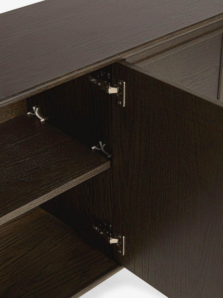 Jasper Conran London Dark Oak Aden Large Sideboard - Image 9 of 9