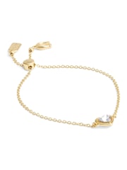 COACH Gold Tone Halo Heart Slider Bracelet - Image 1 of 3