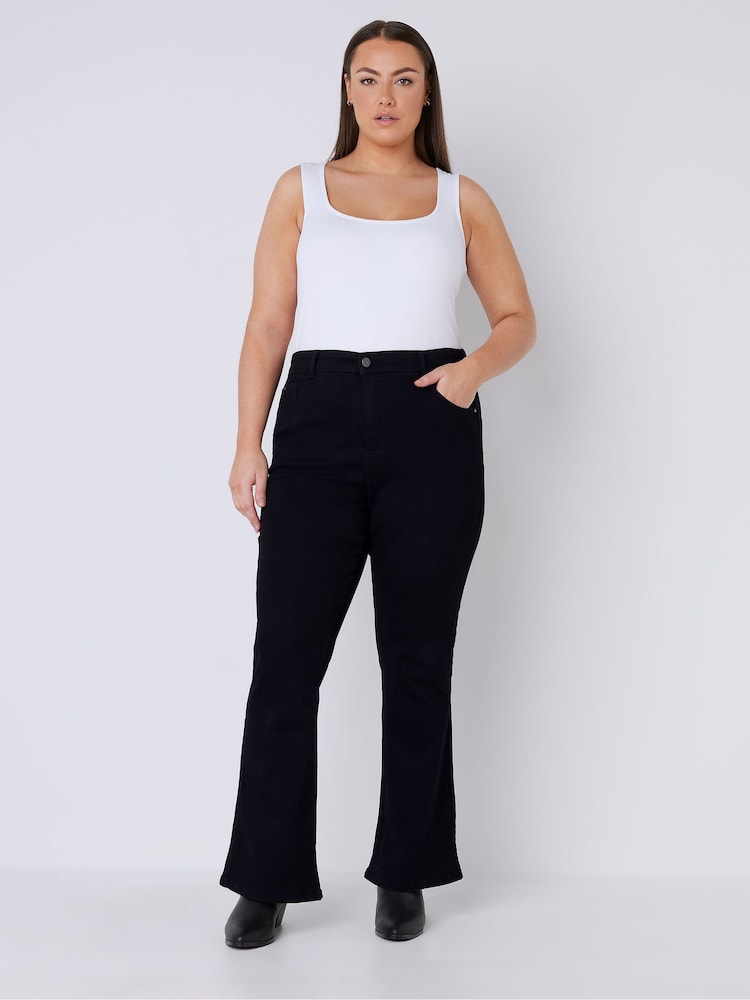 Evans Curve Fit Bootcut Ground Jeans - Image 2 of 4