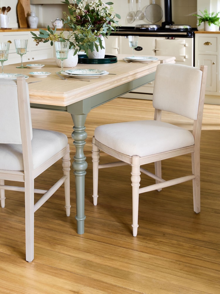 Laura Ashley Set of 2 Bulford Natural Swanton Dining Chairs - Image 1 of 8 Laura Ashley Set of 2 Bulford Natural Swanton Dining Chairs - Image 1 of 8