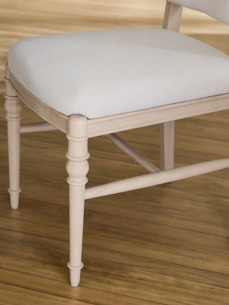 Laura Ashley Set of 2 Bulford Natural Swanton Dining Chairs - Image 2 of 8 Laura Ashley Set of 2 Bulford Natural Swanton Dining Chairs - Image 2 of 8