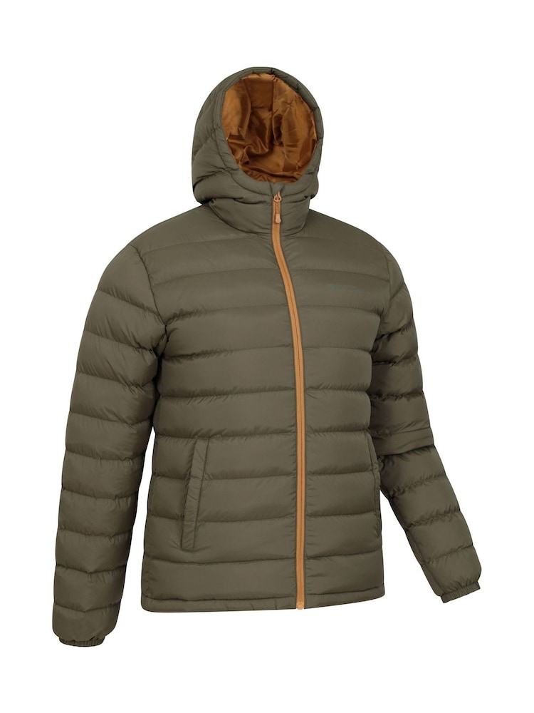 Mountain Warehouse Olive Green Seasons II Mens Water Resistant Padded Jacket - Image 2 of 5