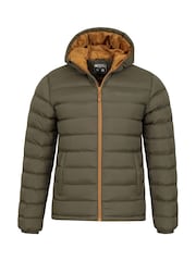 Mountain Warehouse Olive Green Seasons II Mens Water Resistant Padded Jacket - Image 5 of 5