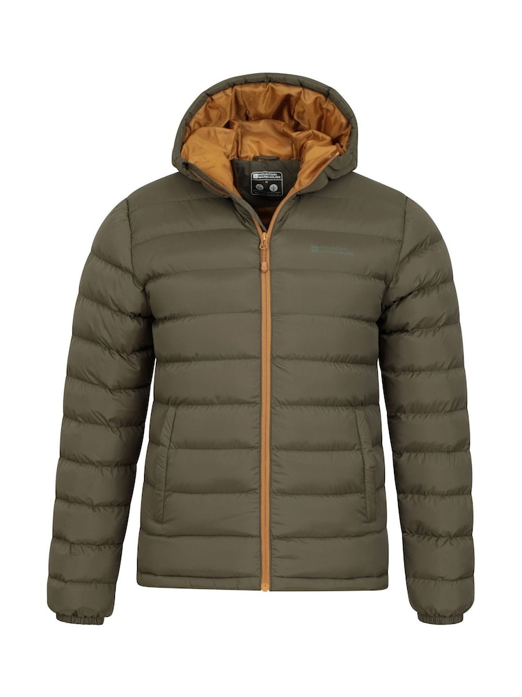 Mountain Warehouse Olive Green Seasons II Mens Water Resistant Padded Jacket - Image 5 of 5