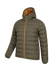 Vert olive - Mountain Warehouse Seasons II Water Resistant Padded Jacket - Image 6 de 7