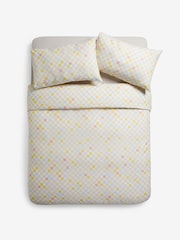 MADE.COM Yellow Checkers 180 Thread Count Duvet Cover and Pillowcase Set - Image 4 of 4