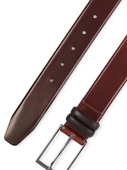BOSS Brown Tanned-Leather Belt With Pin Buckle - Image 5 of 5