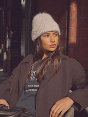 Oatmeal Knitted Beanie Hat - Image 1 of 3