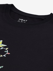 Grey Guitar Tree Christmas 100% Cotton T-Shirt - Image 7 of 8