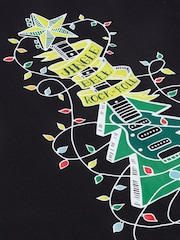 Grey Guitar Tree Christmas 100% Cotton T-Shirt - Image 8 of 8
