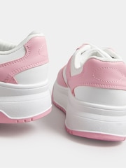 Yours Curve Pink Chunky Trainers In Extra Wide EEE Fit - Image 3 of 5