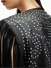 AllSaints Black Elias Gilet - Image 5 of 10