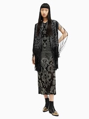 AllSaints Black Elias Gilet - Image 8 of 10