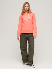Superdry Pink Neon Graphic Hoodie - Image 3 of 3
